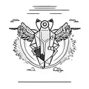 Falling Icarus, Pigeon, Greek mythology, Memento Mori tattoo design idea