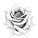 rose bush tattoo design idea