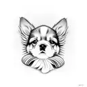 puppy  tattoo design idea
