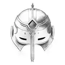 mythology gladiator helmet tattoo design idea