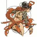 Shibari tied tattoo design idea