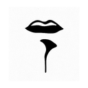 Lipstick with cigarette stuck onto stick tattoo design idea