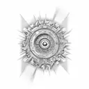 a meaningful deep text potrayed in numbers tattoo design idea