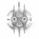a meaningful deep text potrayed in numbers tattoo design idea