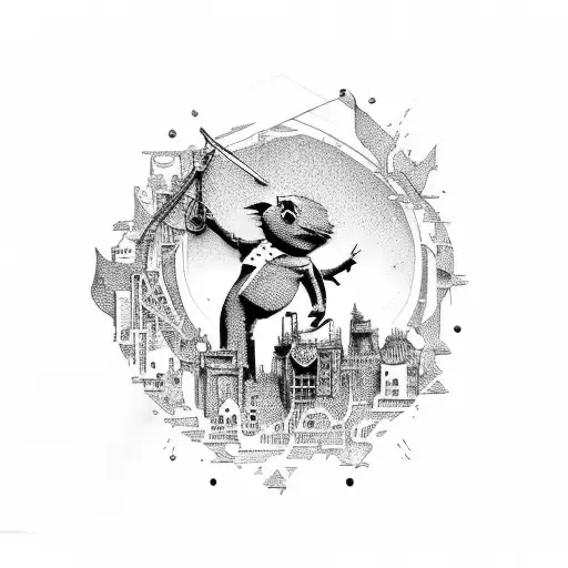 Banksy tattoo design idea