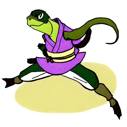 Japanese Turtle Cartoon tattoo design idea