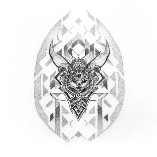 tribal Japanese arm band  tattoo design idea