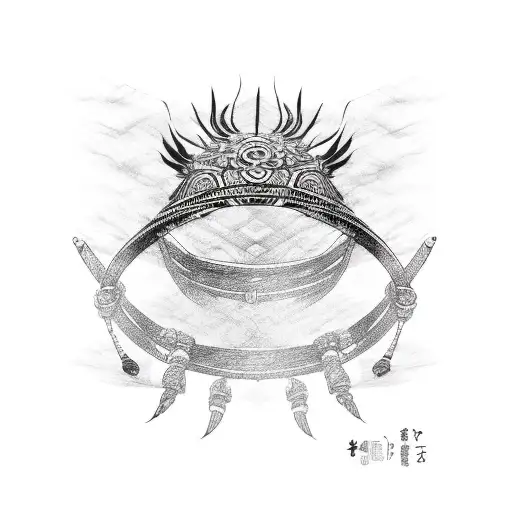 tribal Japanese arm band  tattoo design idea