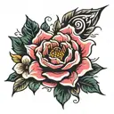 dare flowers tattoo design idea