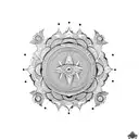 sudarshan chakra  tattoo design idea