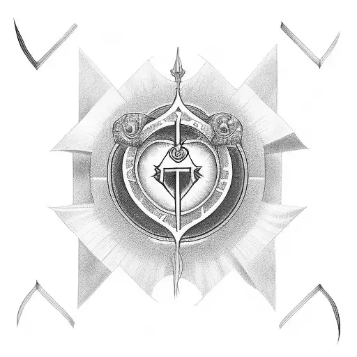 immaculate heart of christ tattoo design idea