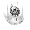 The Prayer, by kid cudi tattoo design idea