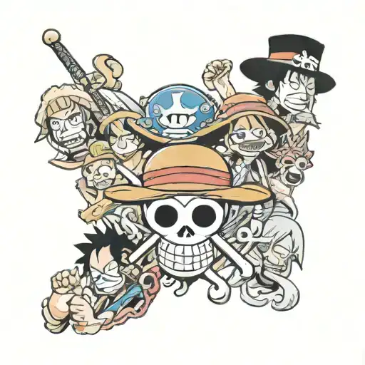 one piece crew tattoo design idea