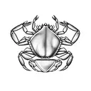 blue crab tattoo design idea