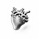 Heart tattoo design idea