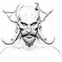 The Druid head tattoo design idea