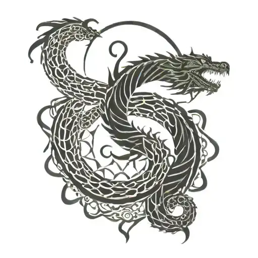 aegishjalmur with jormungandr and web of wyrd Above tattoo design idea