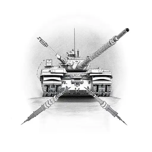 m1a1 tank tattoo
