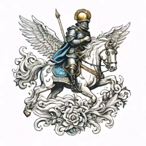 Saint George tattoo design idea