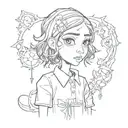 coraline tattoo design idea