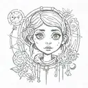 coraline tattoo design idea