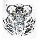 taurus tattoo design idea