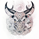 taurus tattoo design idea