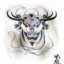 taurus tattoo design idea