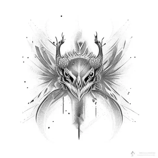 shrike tattoo design idea