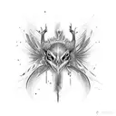 shrike tattoo design idea