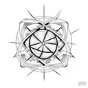 atom bomb tattoo design idea