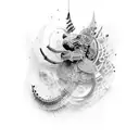 tribal, software engineer, musical teather actor, tango dancer, singer, guitarist tattoo design idea