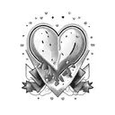 hearts for child tattoo design idea