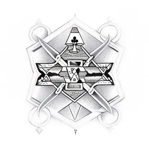 jack of diamonds, California Sacramento tattoo design idea