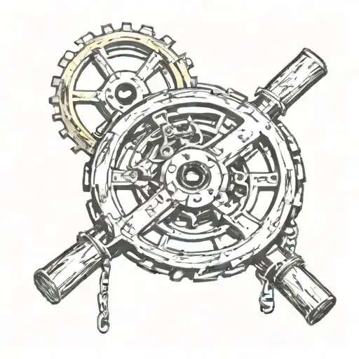 the goonies movie reel intertwined tattoo design idea