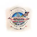 Omaha Nebraska Skyline tattoo design idea