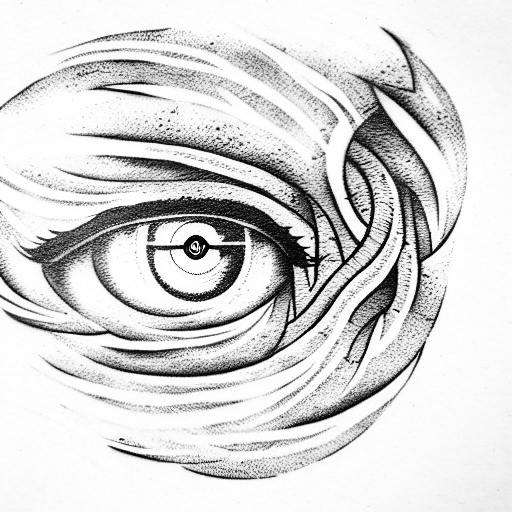 Evil Eye mythological vessal of fear tattoo design idea