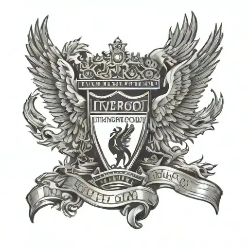 liverpool tattoo with ynwa tattoo design idea