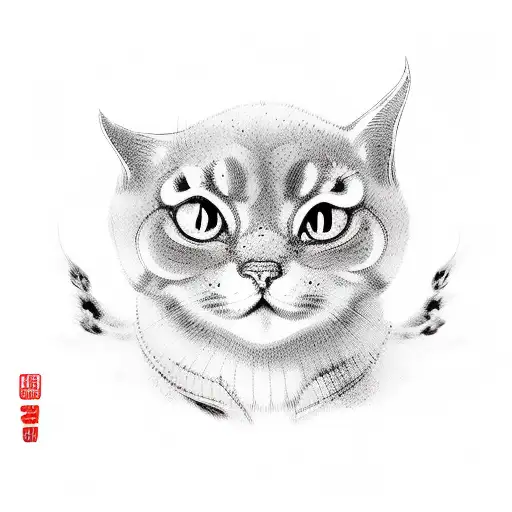 korean old art tattoo design idea