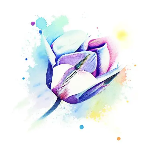 watercolor names oliver ellis tattoo design idea