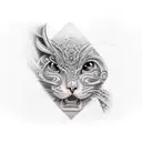 blindfold tattoo design idea