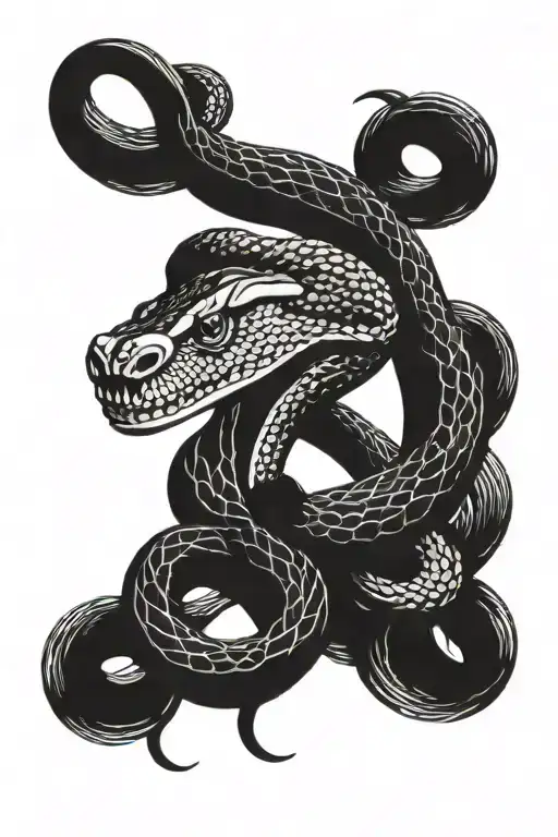 six head king cobra tattoo design idea