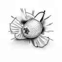 kiwi fruit tattoo design idea