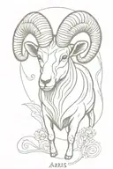 aries ram tattoo design idea