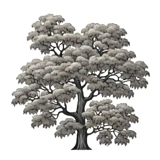 catalpa tree representing family tattoo design idea