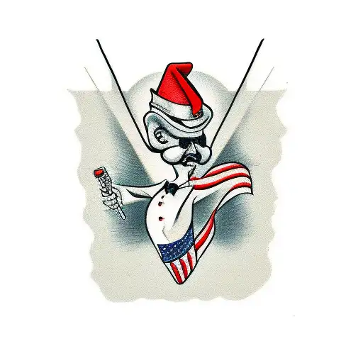 spy vs spy tattoo design idea
