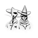 spy vs spy tattoo design idea