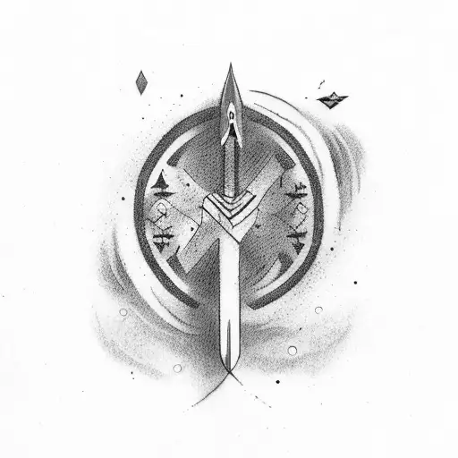 Arrow with word "Every step is a new beginning" tattoo design idea