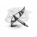 Arrow with word "Every step is a new beginning" tattoo design idea