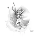 tinkerbell tattoo design idea